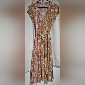 Old Navy Mustard and White Floral Dress